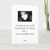 Gedicht "Support" mit Danksagkarte Dankeskarte (Rückseite)