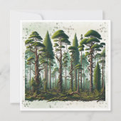 Gedicht über den Wald von Bäumen (Vorderseite)