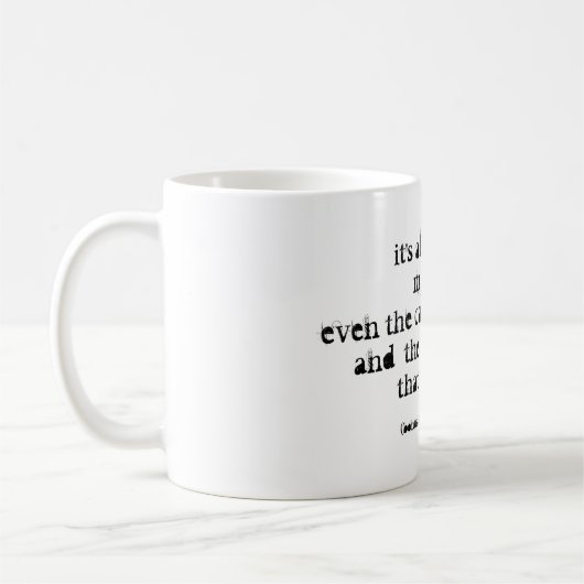 Gedicht über Liebe und Dunkelheit Kaffeetasse (Links)