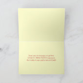 Gedicht und Blüten Grußkarte Karte (Innenseite)