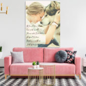 Gedicht und Foto Leinwanddruck (Insitu (Wohnzimmer))