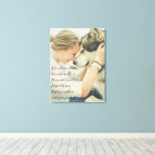 Gedicht und Foto Leinwanddruck (Insitu (Holzboden))