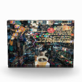 Gedicht Unendlichkeit von Juwelen, die Laternen un Fotoblock (Vorderseite)