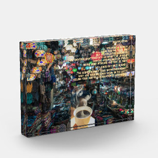 Gedicht Unendlichkeit von Juwelen, die Laternen un Fotoblock