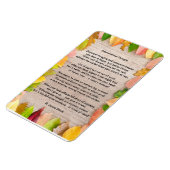 Gedicht "Unterbewusstes Denken" auf dem Flex 4"x6" Magnet (Linke Seite)