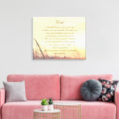 Gedicht Vater Leinwanddruck (Insitu (Wohnzimmer))