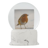 Gedicht von mir Der Schnee Schneekugel (Rückseite)