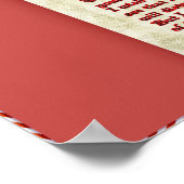 Gedicht von Roten Vögeln Poster (Ecke)