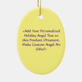 Gedicht "Weißer Engel" Kunst nach Maß Keramik Ornament (Hinten)