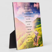 Gedicht "Wertvolle Worte" von Emily Dickinson Plaq Fotoplatte (Seite)