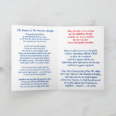 Gedicht Wiedersehen an der Rainbow Bridge Faltenka Karte (Innenseite)