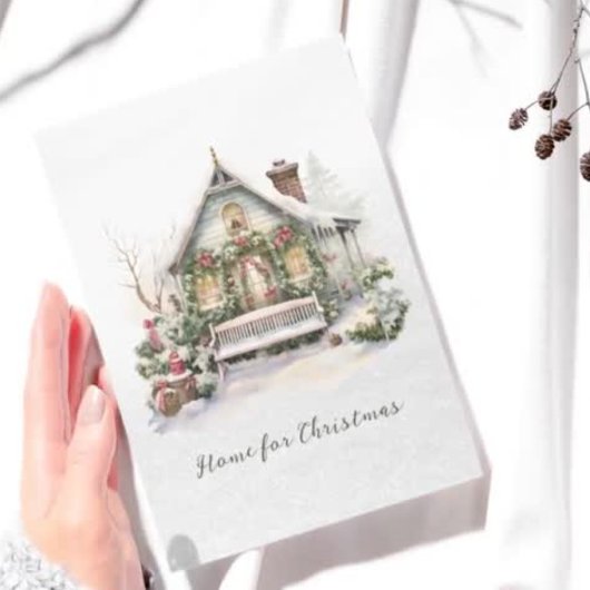 Gedicht Winter Szene Snowflakes Grüne Weihnachten