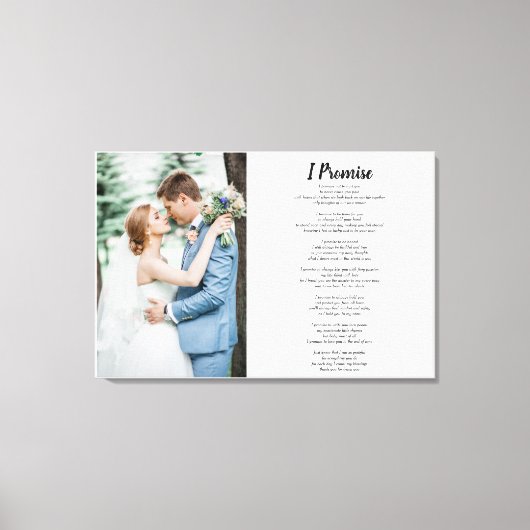 Gedicht-Zitat mit Foto Leinwanddruck (Vorderseite)