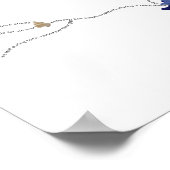 Gedicht zitiert minimalistischen Muschelstrand Poster (Ecke)