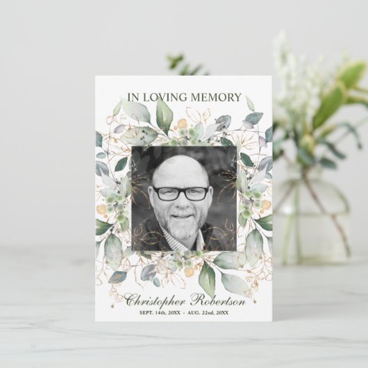 Gedicht zur Beerdigung Beileid Gedicht Gebet Viele Dankeskarte (Stehend Vorderseite)