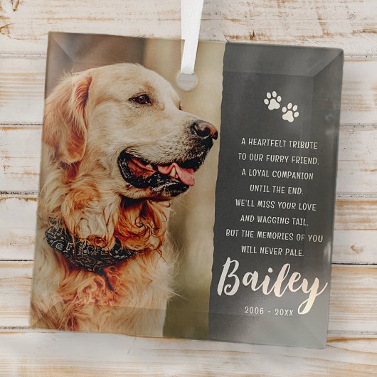 Gedicht zur Erinnerung an Begleiter Modernes, einf Ornament Aus Glas