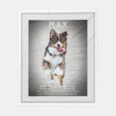 Gedicht zur Hundeschulung für Haustiere Fleecedecke (Vorderseite)