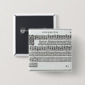 Gedicht zur Musik durch Jean Antoine de Baif Button (Vorne & Hinten)