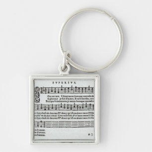 Gedicht zur Musik durch Jean Antoine de Baif Schlüsselanhänger