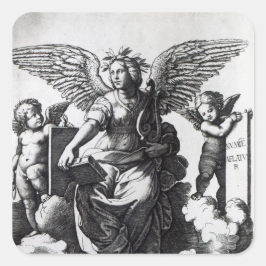 Gedichte, c.1515 quadratischer aufkleber (Vorderseite)