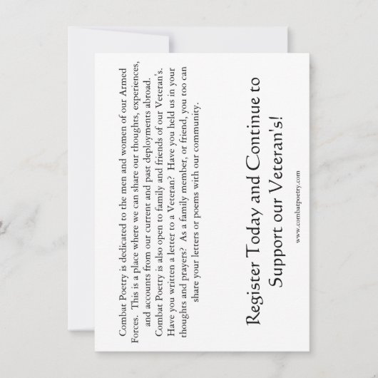 Gedichte im Kampf Einladung (Vorderseite)