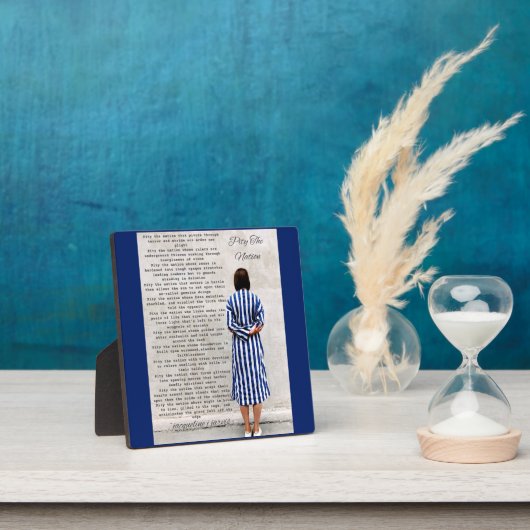 Gedichte Mitleid an der Nation Plaque Fotoplatte (InSitu)