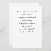 Gedichte treffen feiertagskarte (Vorne/Hinten)