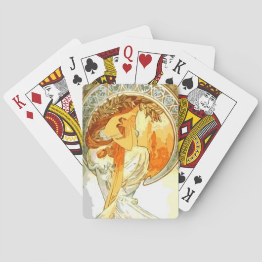 Gedichte von Alphonse Mucha Spielkarten (Rückseite)