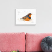 Gedichte Winterwörter variieren im Schnee Leinwanddruck (Insitu (Wohnzimmer))