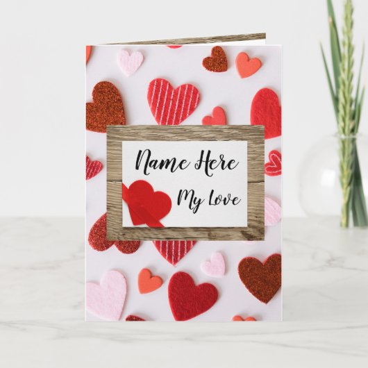 Gedichtete Soul-Liebe-Verbindungskarte 1 Dankeskarte (Vorderseite)