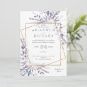 Gedichtgarten geometrisch einladung (Stehend Vorderseite)