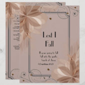 Gedichtpapier personalisiert Lest I Fall (Vorne/Hinten)