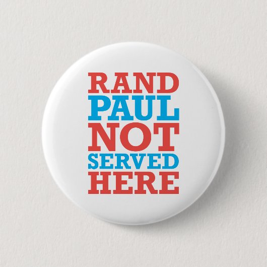 Gedienter hier patriotischer Knopf Rand-Pauls Button (Vorderseite)