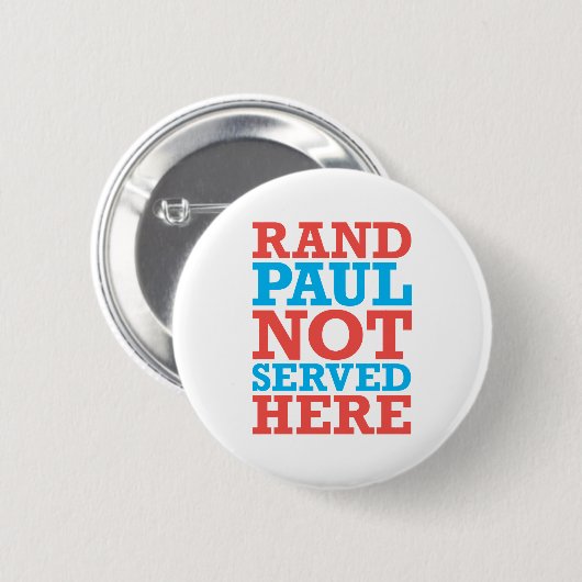 Gedienter hier patriotischer Knopf Rand-Pauls Button (Vorne & Hinten)