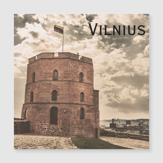 Gediminas Turm von Vilnius Magnet (Vorderseite)