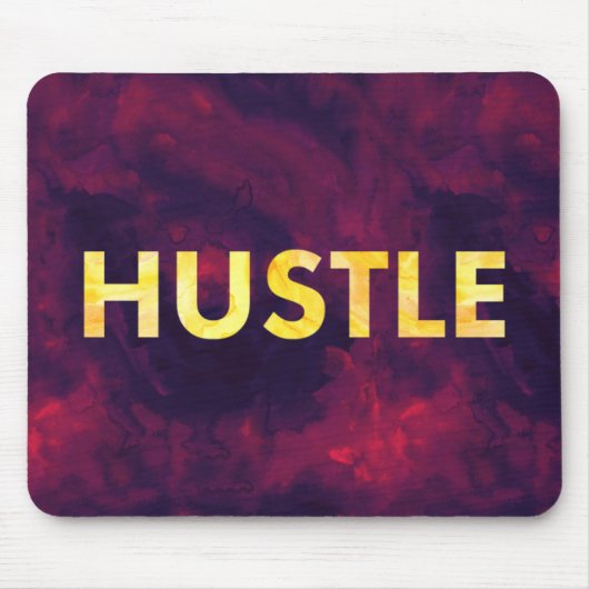 Gedränge-Aquarell-moderne Typografie Mousepad (Vorne)