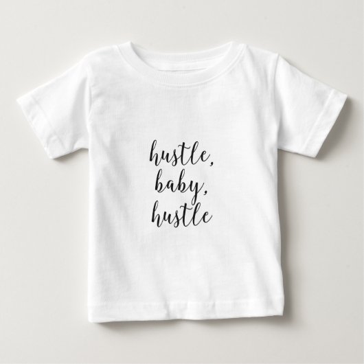 Gedränge, Baby, drängen sich Kursivskript Baby T-shirt (Vorderseite)