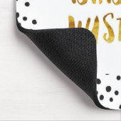 Gedränge, Baby, Gedränge-Goldcursive-Sprichwort Mousepad (Ecke)