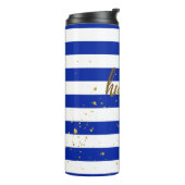 Gedränge-harte Goldfolien-Effekt-Thermaltrommel Thermosbecher (Nach links gedreht)