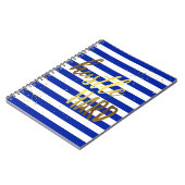 Gedränge-hartes gewundenes Notizbuch Notizblock (Linke Seite)