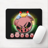Gedränge Mousepad - Hühner u. Schweine (Mit Mouse)