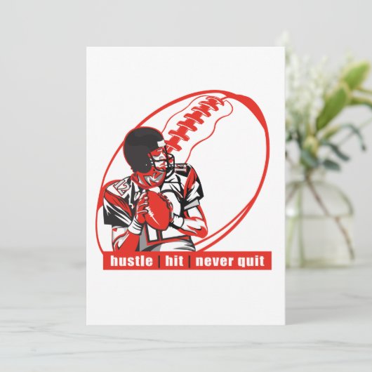 Gedränge | schlug | nie verlassenen einladung (Stehend Vorderseite)