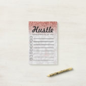 Gedränge-Spaß, zum des Post-it Klebezettel (Auf Schreibtisch)