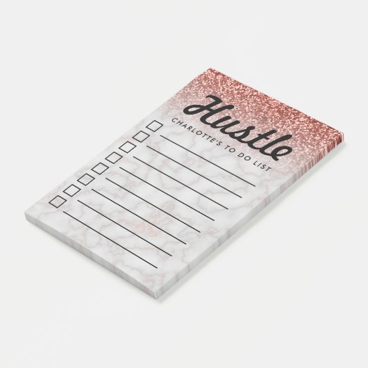 Gedränge-Spaß, zum des Post-it Klebezettel (angewinkelt)