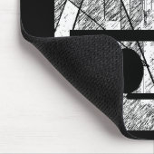 Gedrängter Raum Mousepad (Ecke)