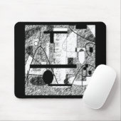 Gedrängter Raum Mousepad (Mit Mouse)