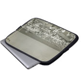 Gedrängter Strand Laptopschutzhülle (Vorne Knopf)