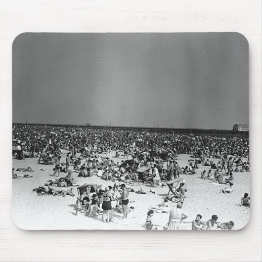 Gedrängter Strand Mousepad (Vorne)
