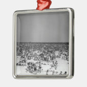 Gedrängter Strand Silbernes Ornament (Links)