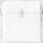 Gedrängtes Marmeladenglas Hochzeitsetikett Runder Aufkleber (Tasche)